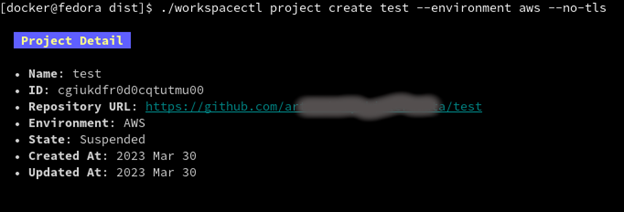 Regulus CLI Project Create